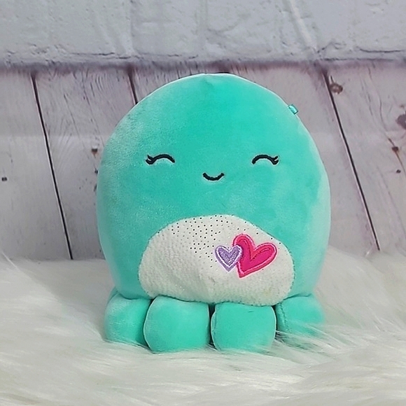 Squishmallows Other - Squishmallows 6 Inch Bright Blue Valentines Day Octopus Plush Stuffed Animal Toy